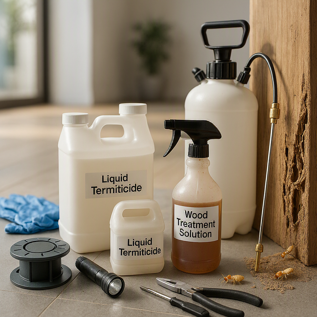 How to get rid of termites using termite bait stations, liquid termiticides, and professional treatment methods.